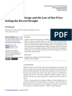 Pippenger (2016) Commodity Arbitrage and the Law of One Price. Setting the Record Straight