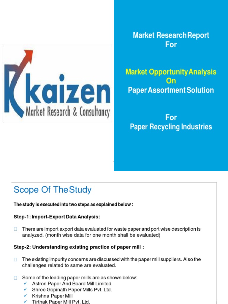 Paper Assortment Solution | PDF | Recycling | Scrap