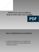 Essential Skills For A New Manager