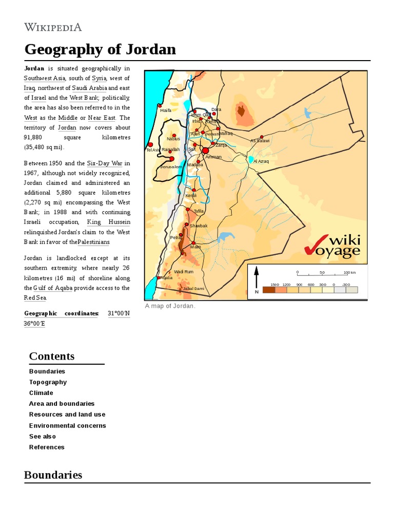 Geography of Jordan PDF Jordan Rain