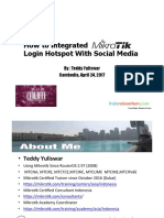 How to Integrated Mikrotik Login Hotspot With Social Media