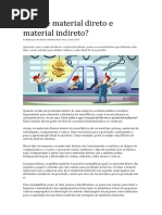 O Que é Material Direto e Material Indireto