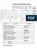 Time Table (4 Sem Electrical Engineering), Jan-June, 2019