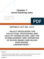 Blood Banking Laws: Nikson Patawaran Trisha Ann L. Duya Lee Joohan