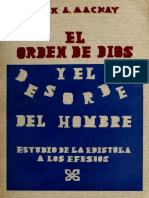 El Orden de Dios y El Desorden Del Hombre Juan Mackay PDF