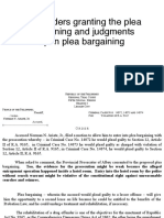 Draft Orders Granting PB and Judgments Upon PB