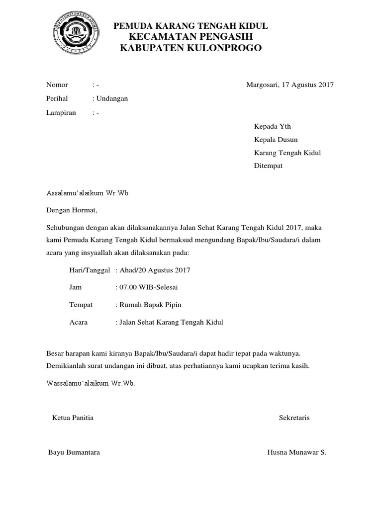 780+ Contoh Undangan Jalan Sehat Gratis Terbaik