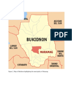 Figure 2. Map of Bukidnon Highlighting The Municipality of Maramag