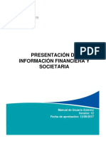 Presentación Información Financiera