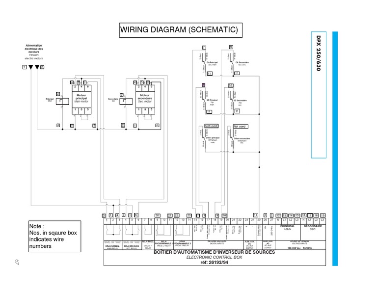 DPX 250 Wiring - Diagram | PDF | Relay | Electricity