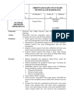 SPO Orientasi Karyawan Baru Di Instalasi Radiologi