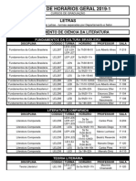 Quadro de Horários 2019-1