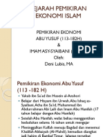 Pemikiran Ekonomi Abu Yusuf dan Asy-Syabani