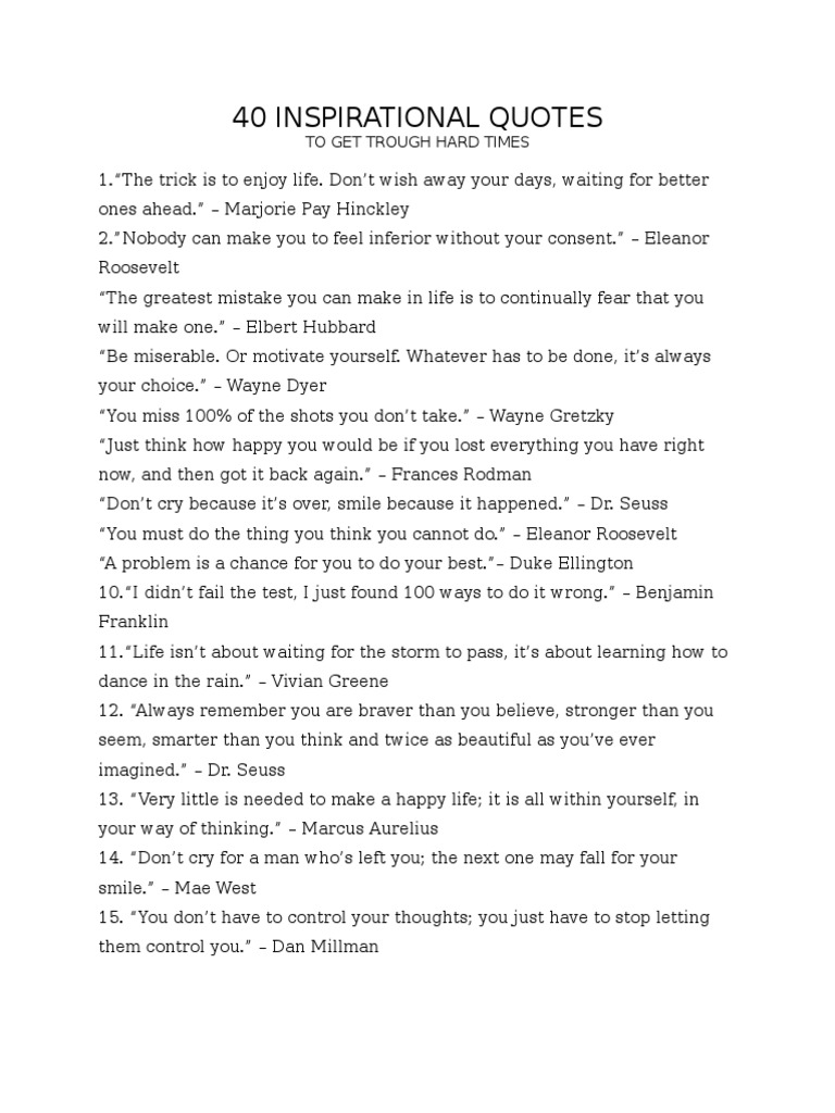 40 Inspirational Quotes PDF