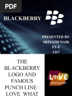 Blackberry: Presented By: Srinath Naik Fy-E 1267