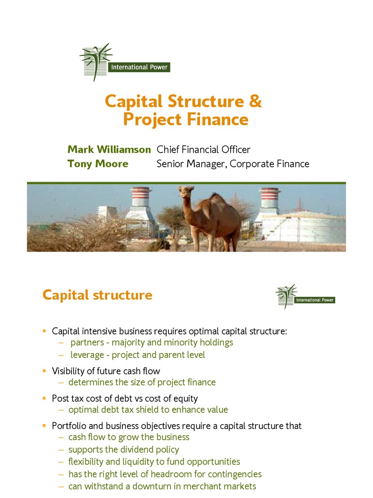 Cap.StructureProject Finance Capital Structure Project Finance