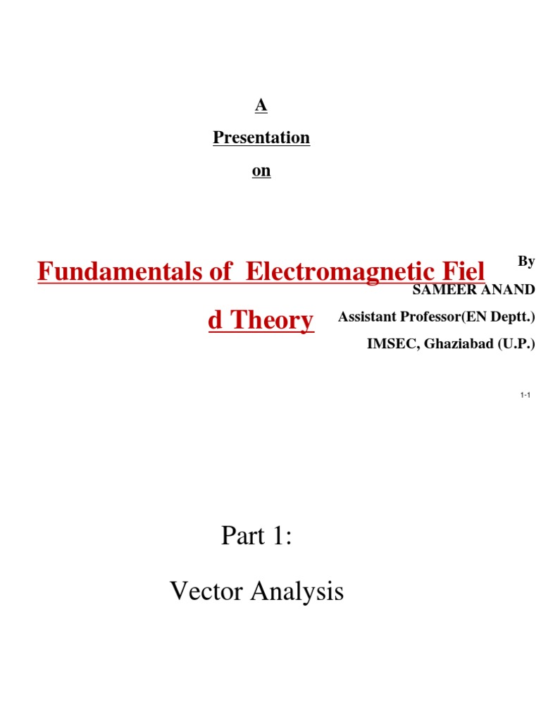 EMFT | PDF | Coordinate System | Sphere
