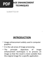 Image Enhancement Techniques