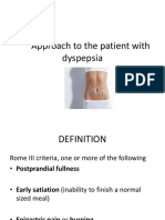 Approach To The Patient With Dyspepsia