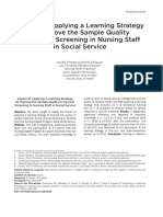 Impact of Applying A Learning Strategy To Improve The Sample Quality in Cervical Screening in Nursing Staff in Social Service
