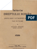 Istoria dreptului român - pentru anul I al facultăţii de drept -  (curs de licenţă), V. Onisor, 1921.pdf