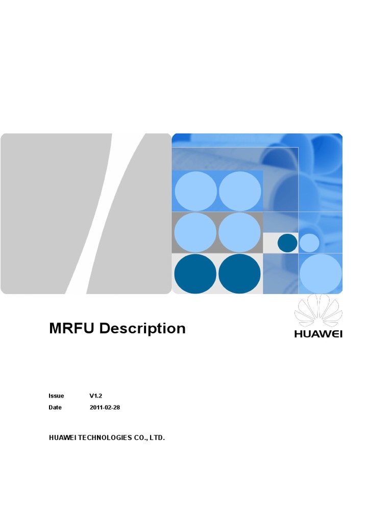 MRFU Description: Huawei Technologies Co., LTD | PDF | Lte ...