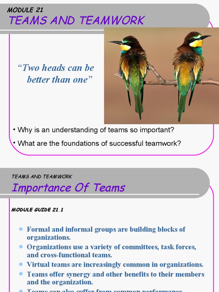 Understanding Teams and Teamwork Essentials | PDF | Decision Making ...