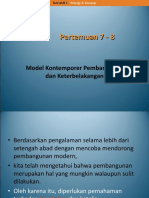 Pertemuan 7 - 8: Model Kontemporer Pembangunan Dan Keterbelakangan