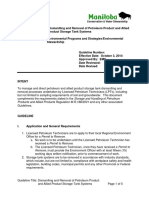 Guideline-Tank Removal