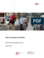 Urban Transport and Health