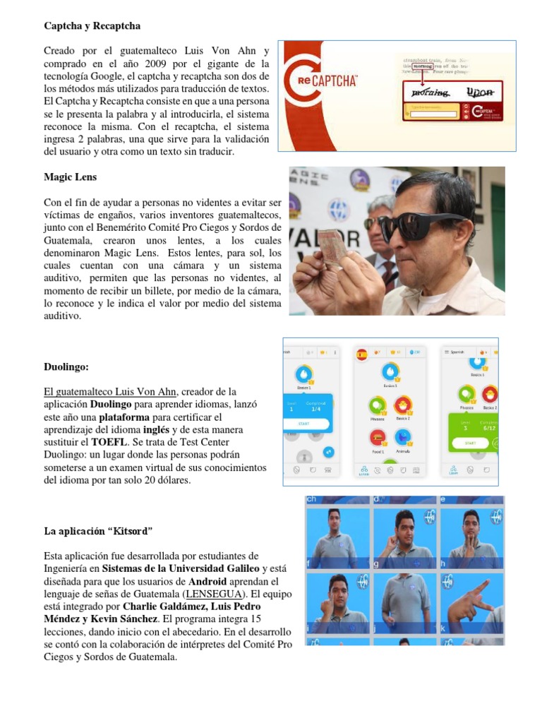 4 Inventos Guatemaltecos | PDF