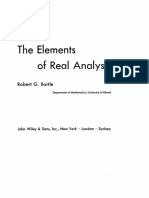 Bartle Robert t1 the Elements of Real Analysis