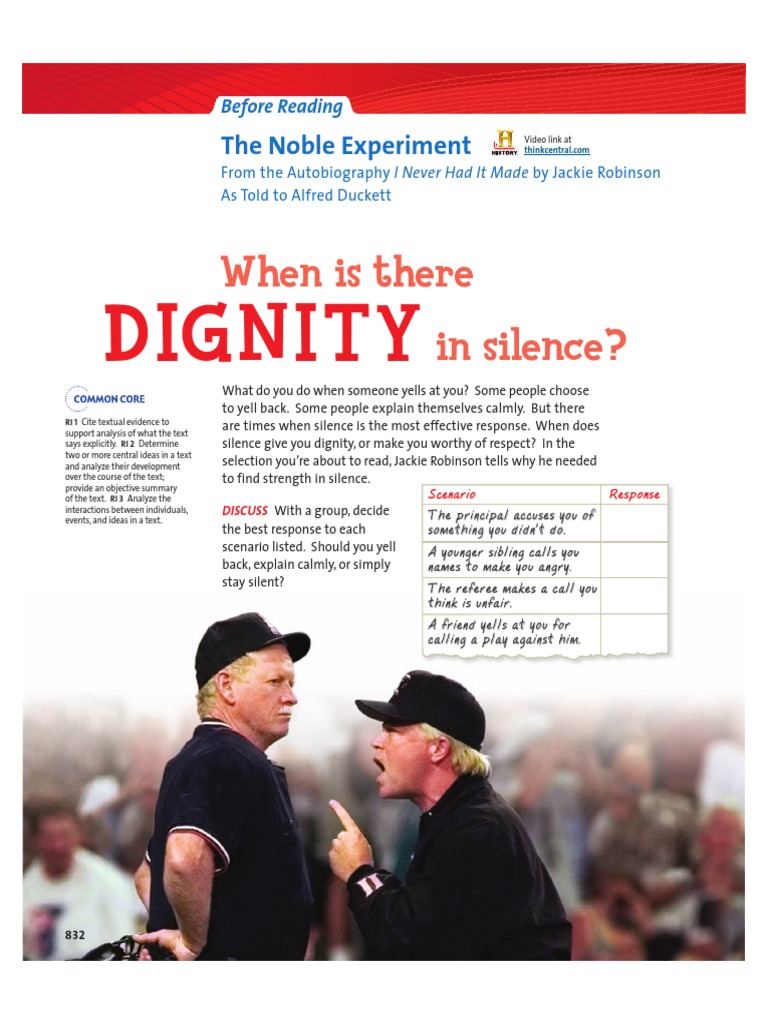 The Noble Experiment Jackie Robinson Jackie Robinson Negro