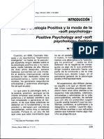 LA PSICOLOGIA POSITIVA Y LA MODA DE LA SOFT PSYCHOLOGY.pdf