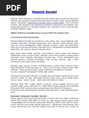 Magnet Rezeki Pdf