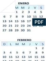 Calendario Por Meses