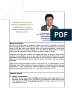 Preparacion Del Auditor Lic. Byron Méndez Revista IGCPA