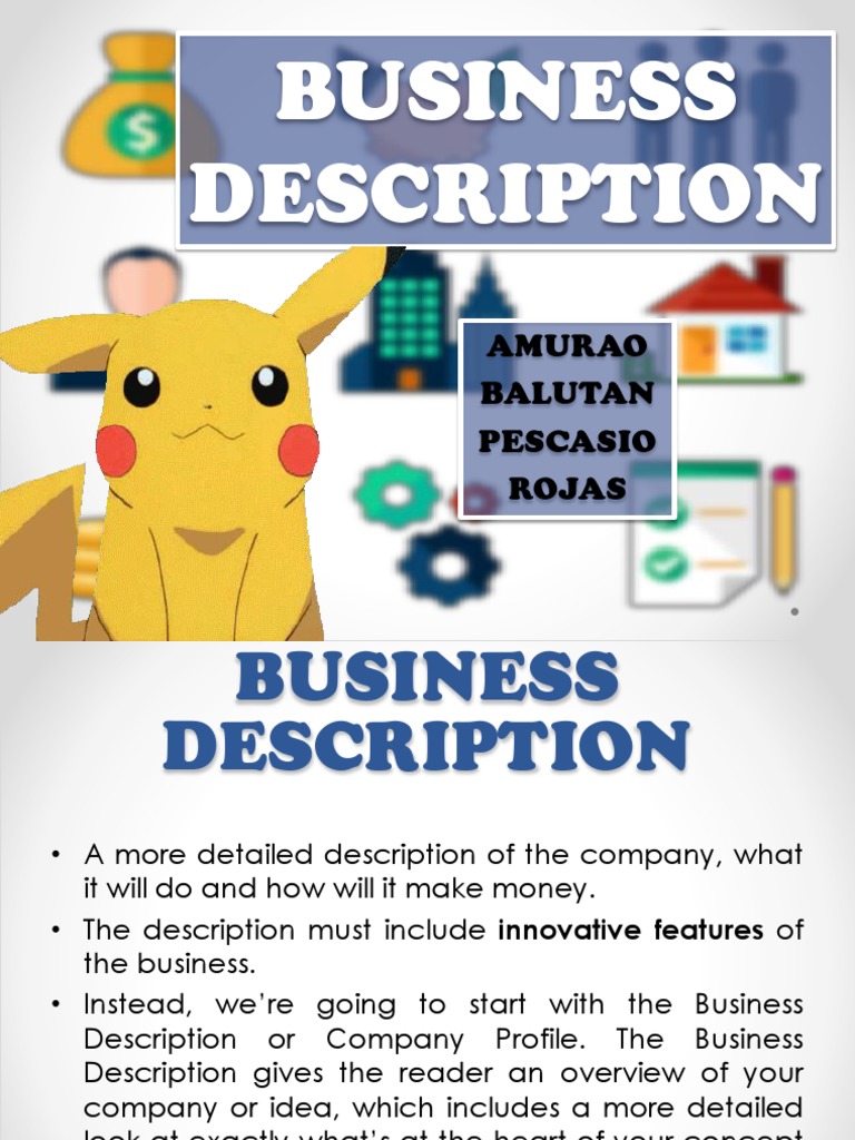 Business Description Guide for Startups | PDF