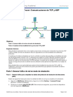 9.3.1.2 Packet Tracer Simulation - Exploration of TCP and UDP Communication