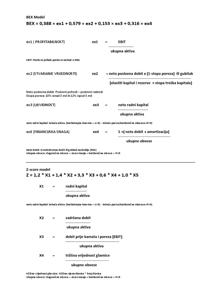 BEX Model | PDF