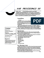 AAB Proceedings - Issue #18B