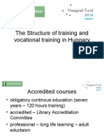 The Structure of Training and Vocational Training in Hungary