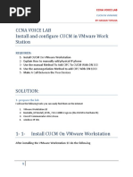 Ccna Voice Lab 2 Cucm in Vmware PDF