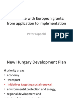 Experience With European Grants: From Application To Implementation