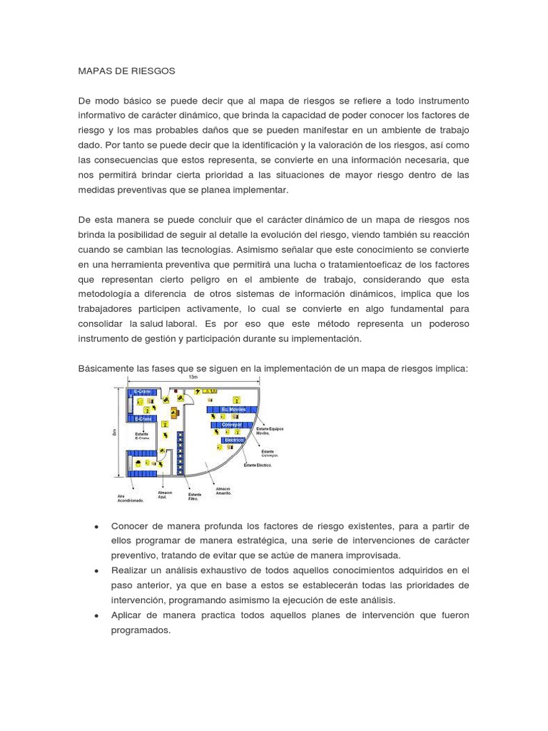 Mapas de Riesgos en el Trabajo | PDF | Seguridad y salud ocupacional | Mapa