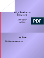 Design Realization: John Canny 10/30/03