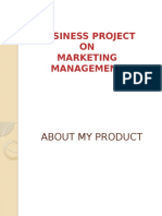 Business Project ON Marketing Management