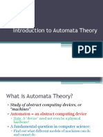 Theory of Automata - Introduction