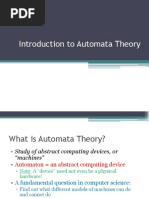 Theory of Automata - Introduction