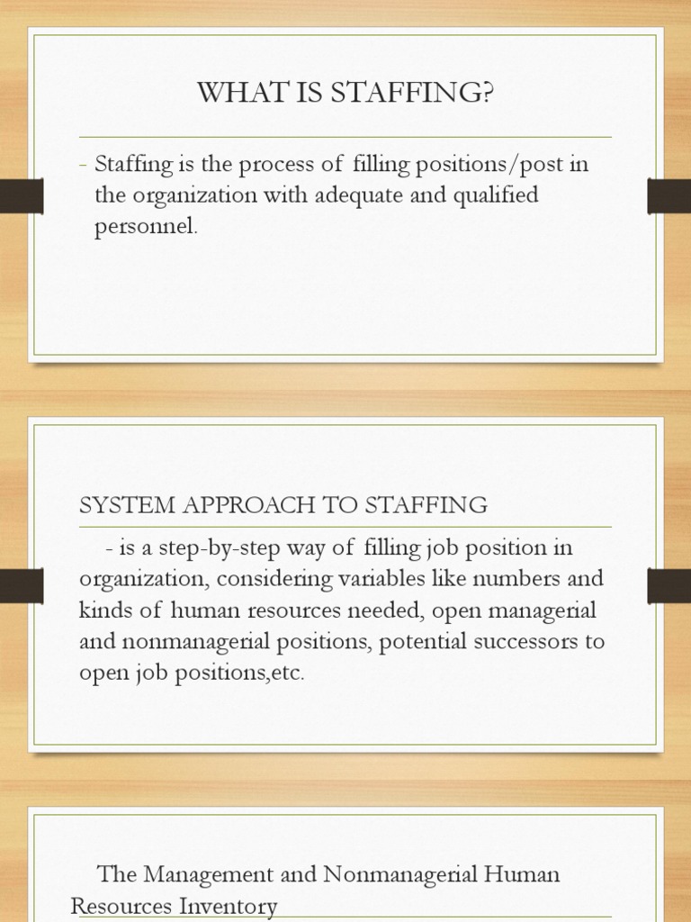 What Is Staffing PDF